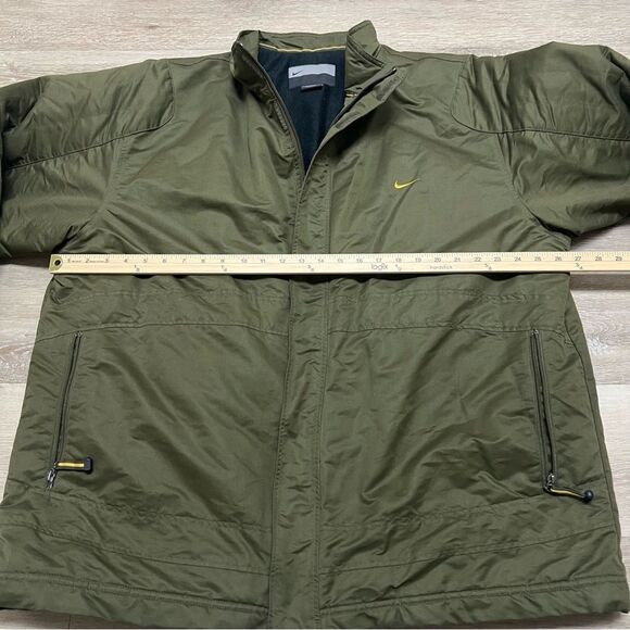 Vintage Nike Global Athletic Jacket Men Size XXL Green Zip Insulate Lined Winter - Picture 5 of 10